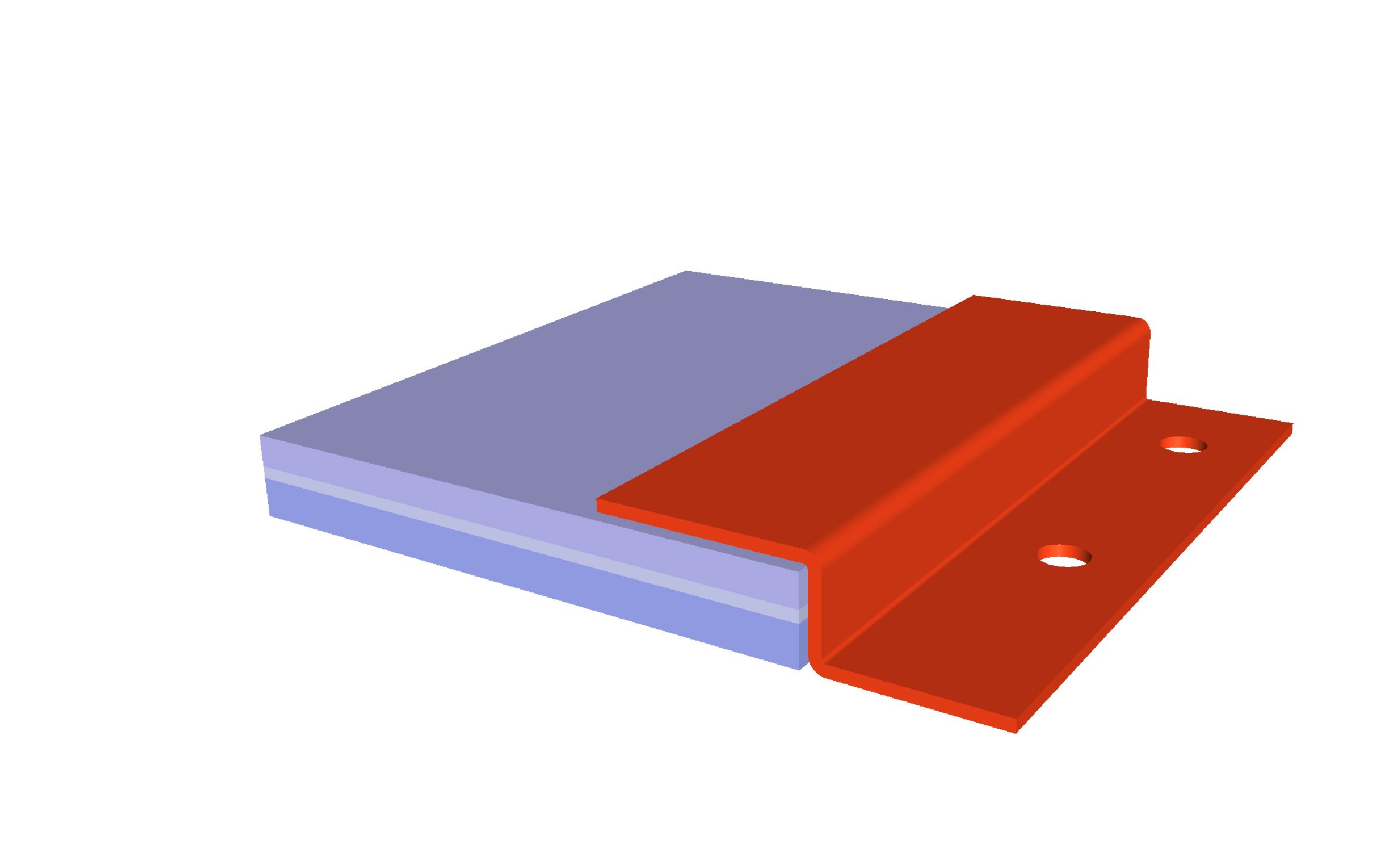 Z-Profilrahmen mit oder ohne Bohrung